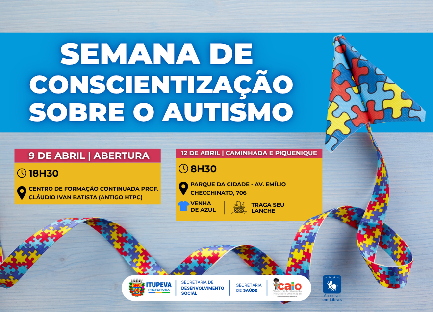 Itupeva prepara atividades para Semana de Conscientização sobre o Autismo em abril