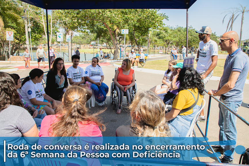 Ação no Parque da Cidade encerra ‘6ª Semana da Pessoa com Deficiência’