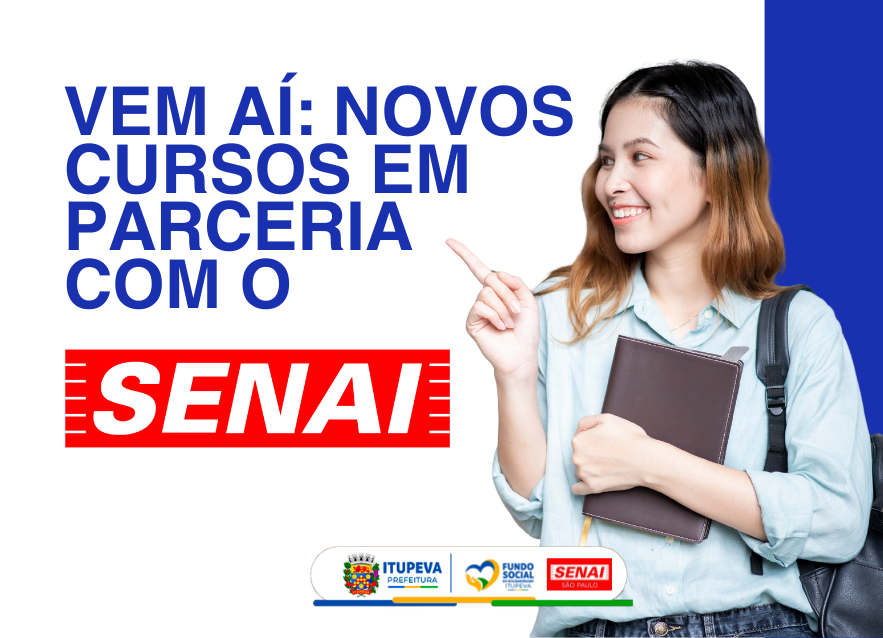 Capacitação: Prefeitura e SENAI vão oferecer três cursos gratuitos nos próximos meses
