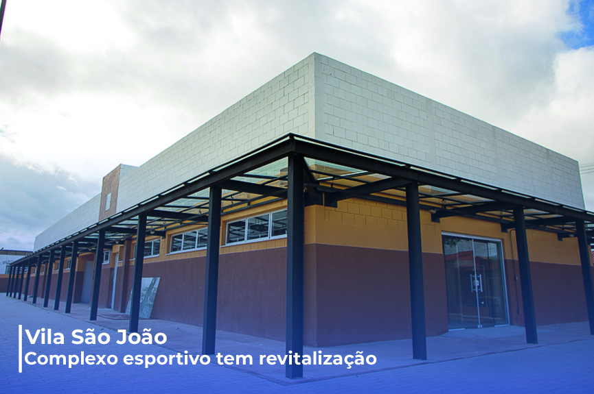 Complexo Esportivo da Vila São João entra na reta final de revitalização