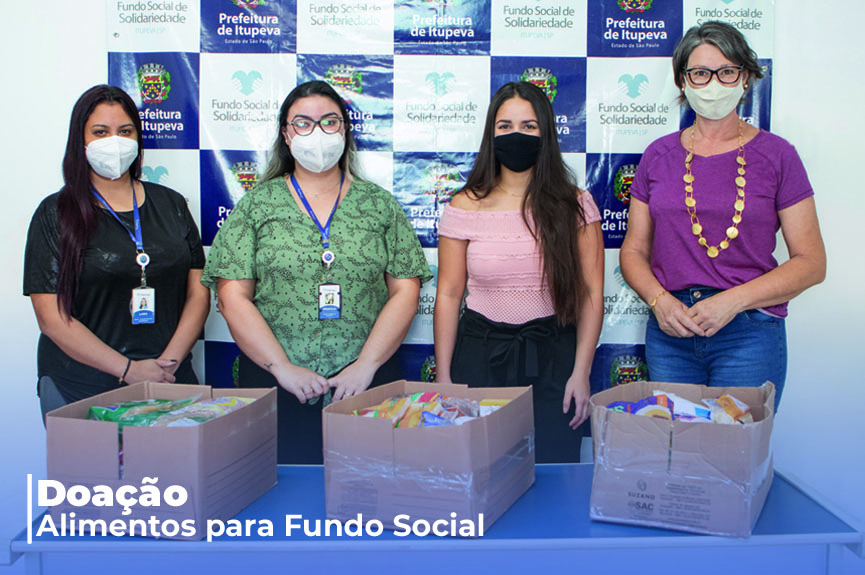 Empresa Marfrig e funcionários fazem doação de alimentos para Fundo Social