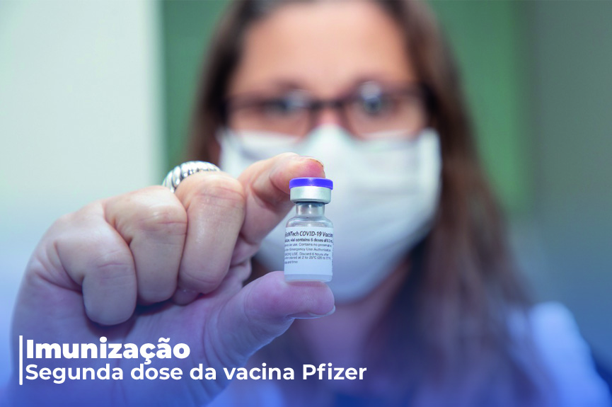 Pessoas que tomaram vacina Pfizer podem receber 2ª dose no intervalo de 8 semanas