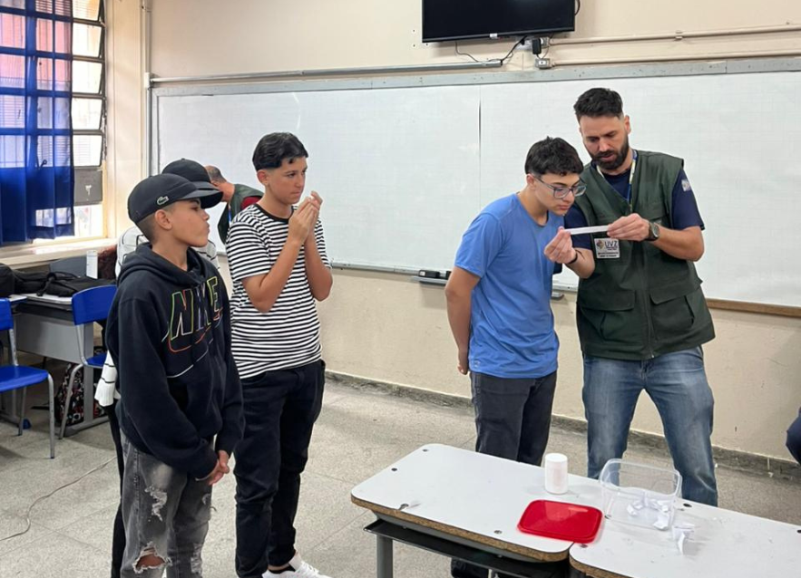 Unidade de Vigilância de Zoonoses promove ação educativa sobre roedores na E.E. José Polli