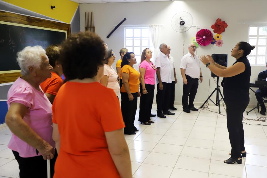 Encontro de Corais no Centro de Convivência do Idoso celebrou a música e saúde na Melhor Idade