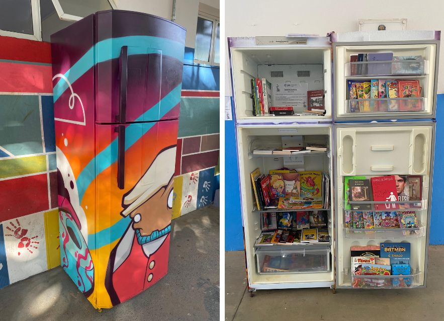 Geloteca: geladeiras antigas viram biblioteca itinerante em Itupeva