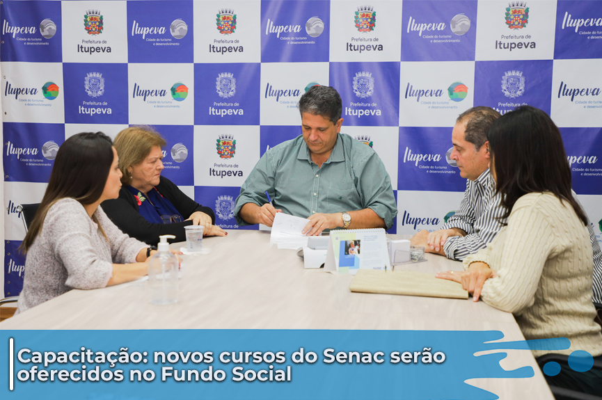 Prefeitura e Senac assinam convênio para oferecer mais de 10 cursos gratuitos no FUNSS