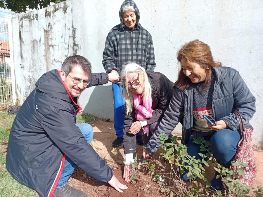 CCI recebe plantio de horta como parte das ações do Mês do Meio Ambiente