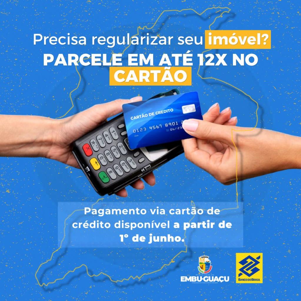 Regularize seu imóvel em até 12 vezes no cartão
