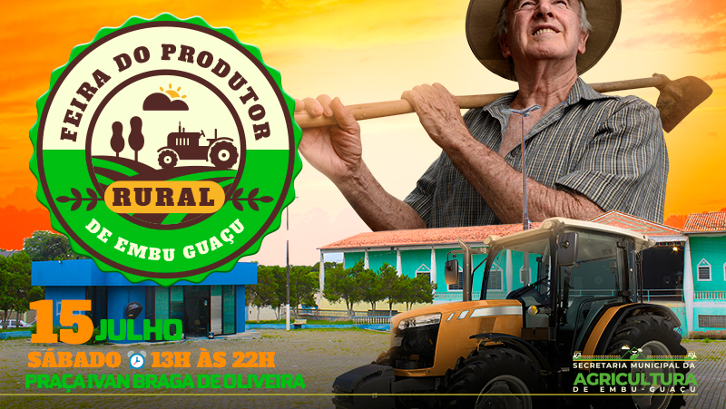 Vem aí a 1ª Feira do Produtor Rural de Embu-Guaçu