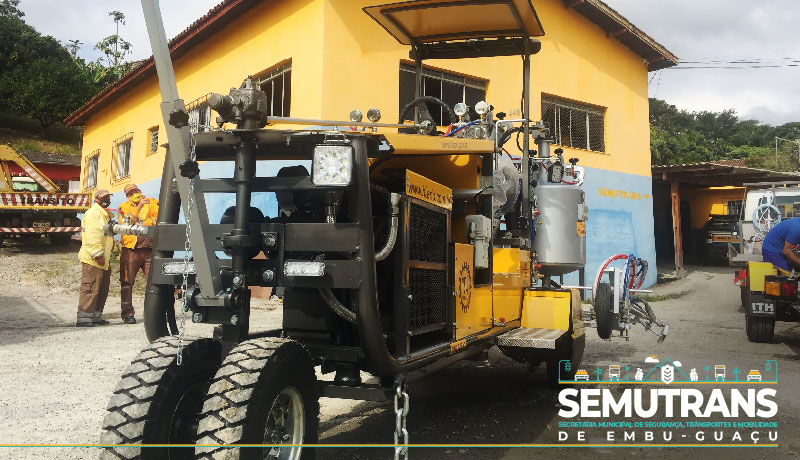 PREFEITURA ADQUIRE NOVO EQUIPAMENTO PARA PINTURA E SINALIZAÇÃO VIÁRIA