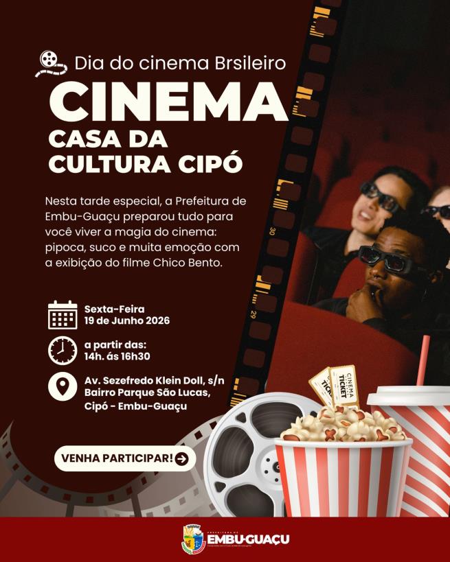 Cinema na Casa da Cultura Cipó