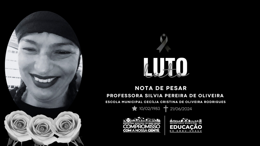 Professora Silvia Pereira de Oliveira - Nota de Pesar