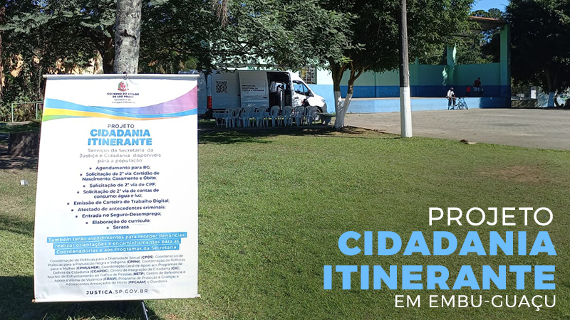 Projeto Cidadania Itinerante 2023 em Embu-Guaçu