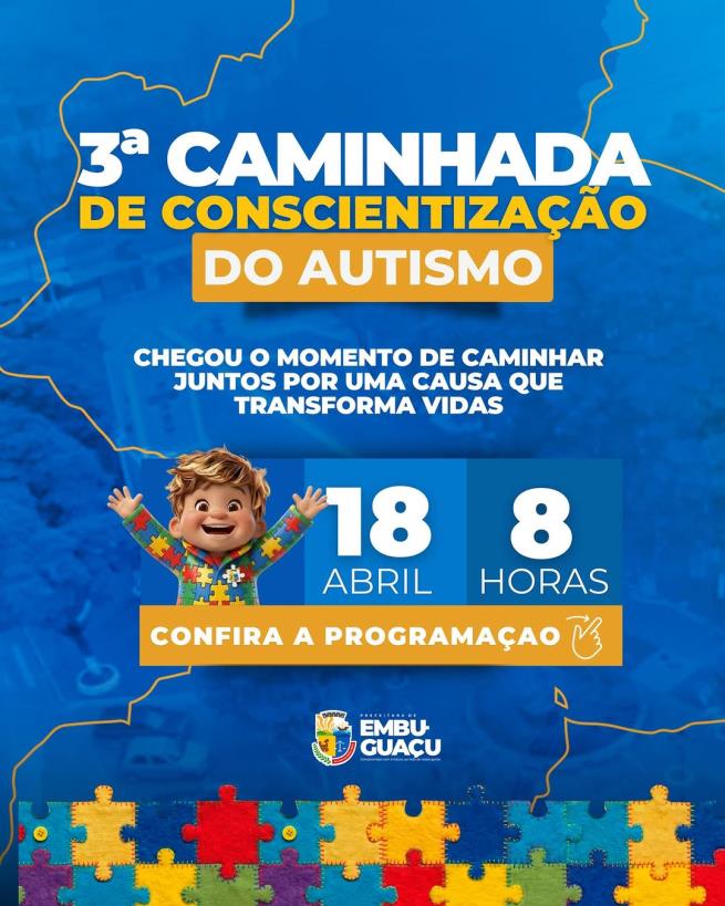 3° Caminhada de conscientização do autismo