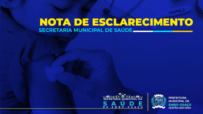 Nota de Esclarecimento - Sobre o caso de meningite na Escola Municipal João Alves