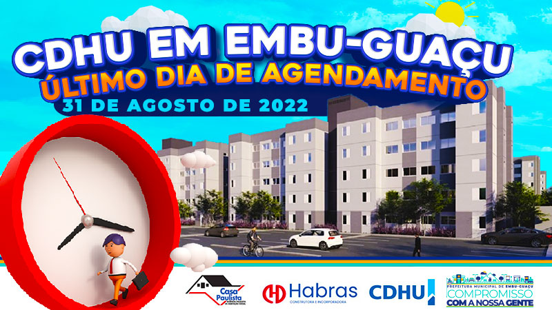 Último dia para cadastro do CDHU!
