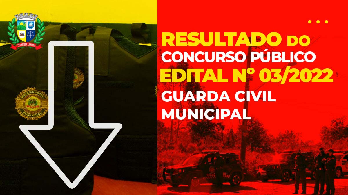 RESULTADO DO CONCURSO PÚBLICO – EDITAL Nº 03/2022