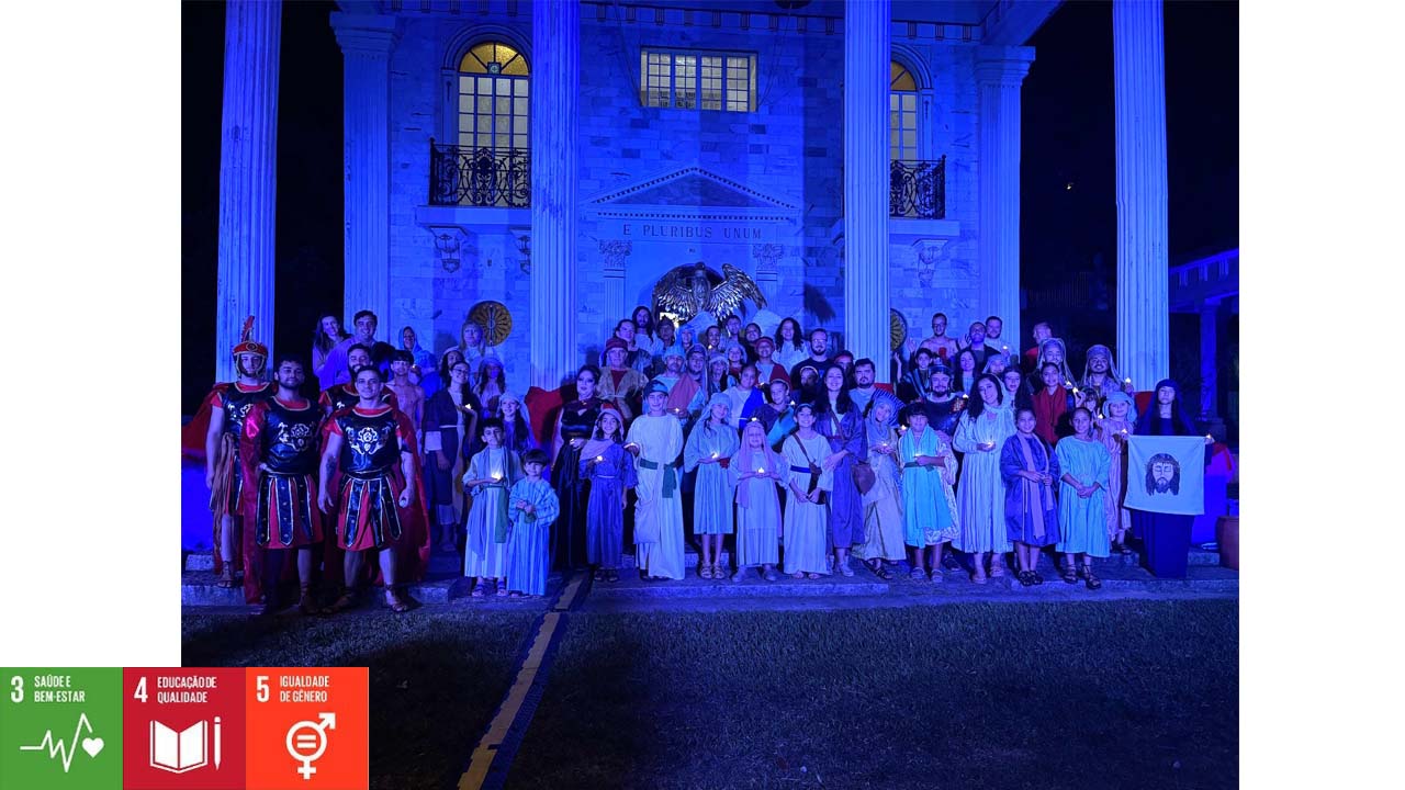 Peça teatral “A Paixão de Cristo 2025” foi encenada no Jardim Náutico Represa e Praça Ângelo Ferrari