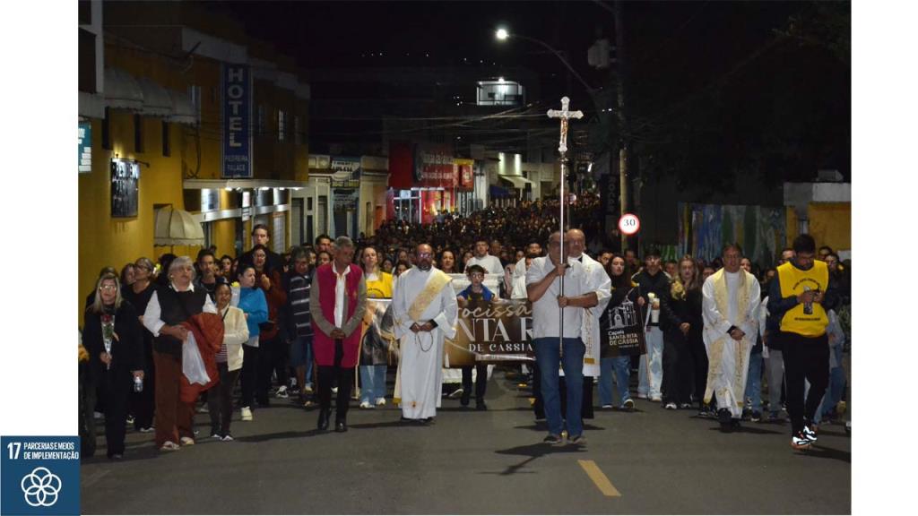 Fiéis católicos de Pedreira e região participaram da tradicional “Procissão de Santa Rita de Cássia”