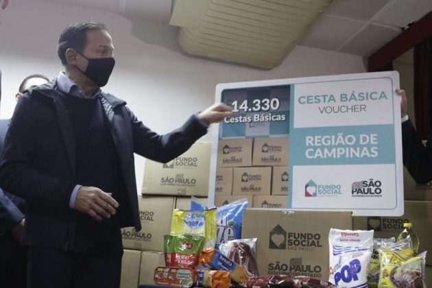 Pedreira irá receber 1.360 cestas básicas do Governo do Estado