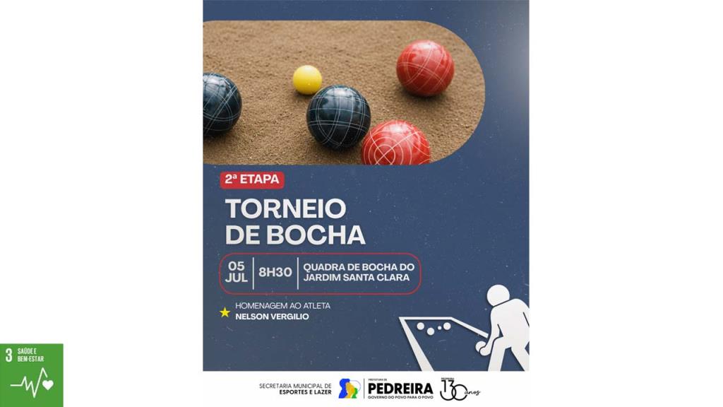 Campeonato de Bocha movimenta o campo do Jardim Santa Clara neste domingo