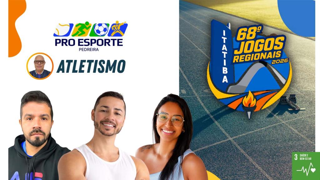 Atletismo do Pró Esporte representará Pedreira nos 68º Jogos Regionais