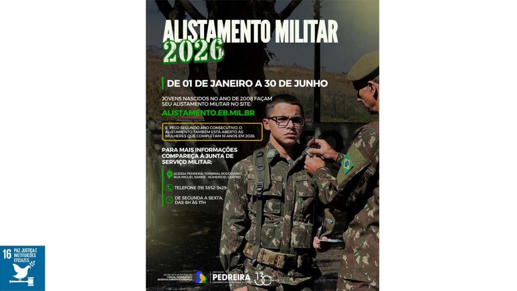 Prazo para realizar o Alistamento Militar 2026 vai até o dia 30 de junho