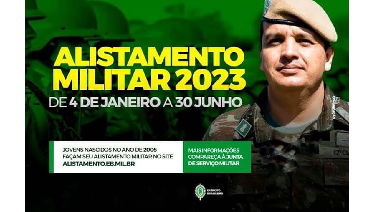 Alistamento Militar 2022 pode ser realizado pela Internet até o dia 30 de  junho - Prefeitura de Pedreira