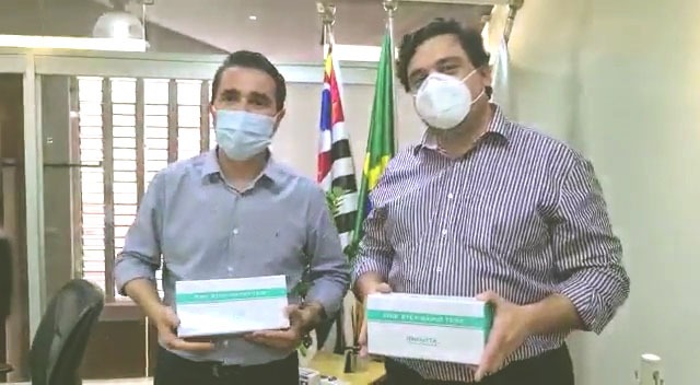Amparo doa para Pedreira 2 mil testes rápidos para detectar a COVID-19