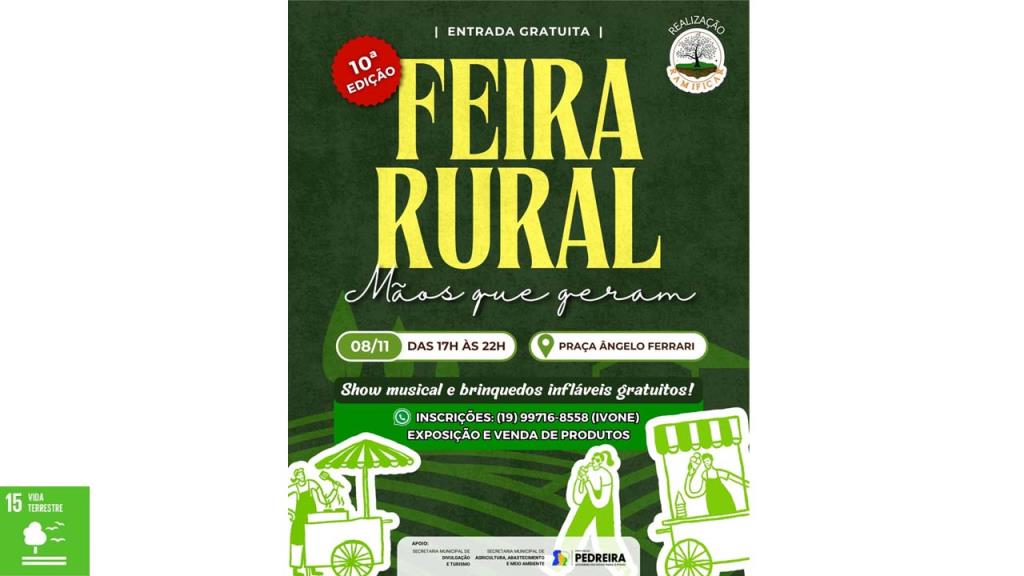 Praça Ângelo Ferrari recebea 10ª Feira Rural “Mãos que Geram” com muitas atrações neste sábado, 08 de novembro