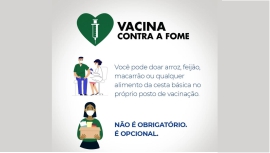 Fundo Social e Secretarias Municipais estão realizando a Campanha “Vacina Contra a Fome”