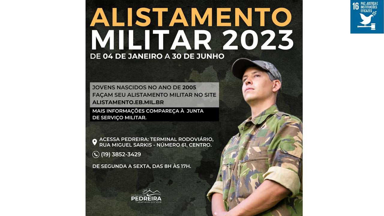 Alistamento Militar deve ser realizado até o dia 30 de junho