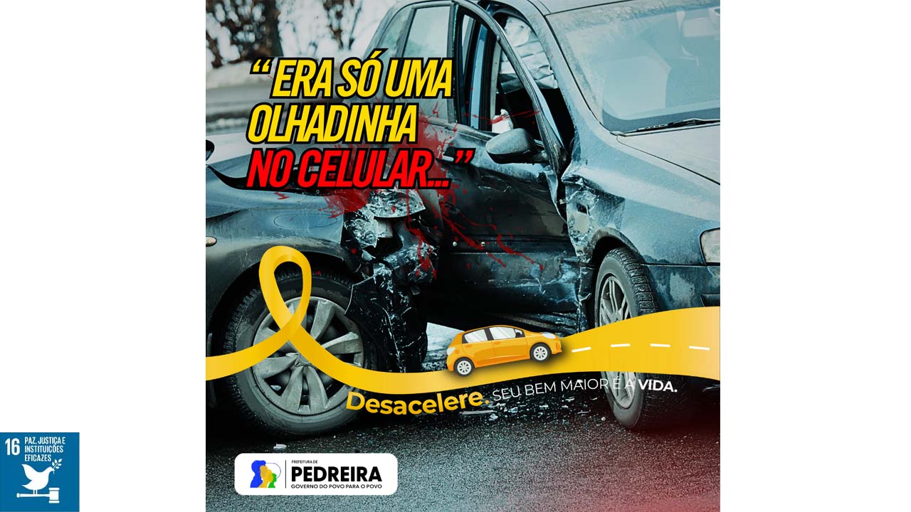 Secretaria de Mobilidade Urbana de Pedreira inicia Campanha de Conscientização para inibir acidentes de trânsito