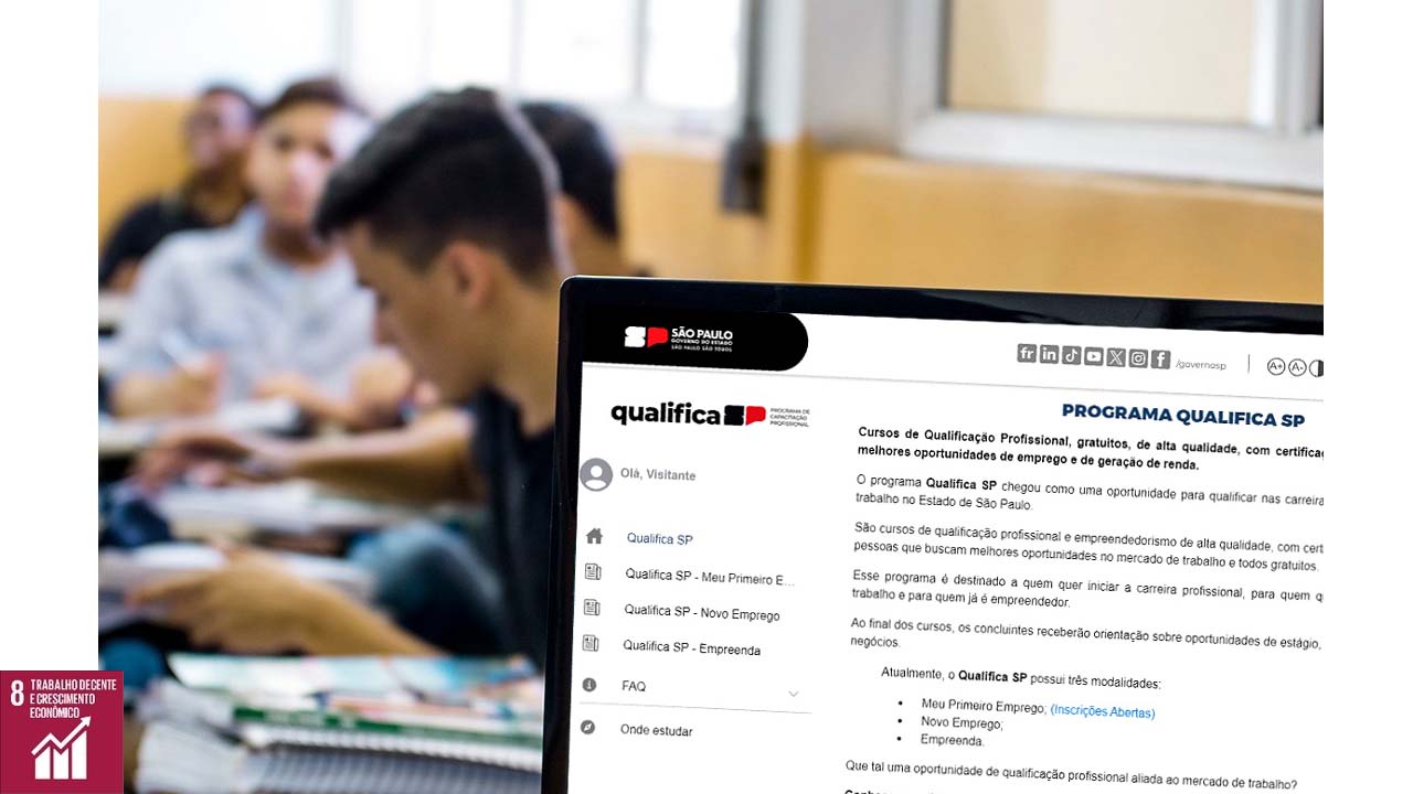 Qualifica-SP “Novo Emprego” disponibiliza gratuitamente para Pedreira cursos de Qualificação Profissional no formato EAD