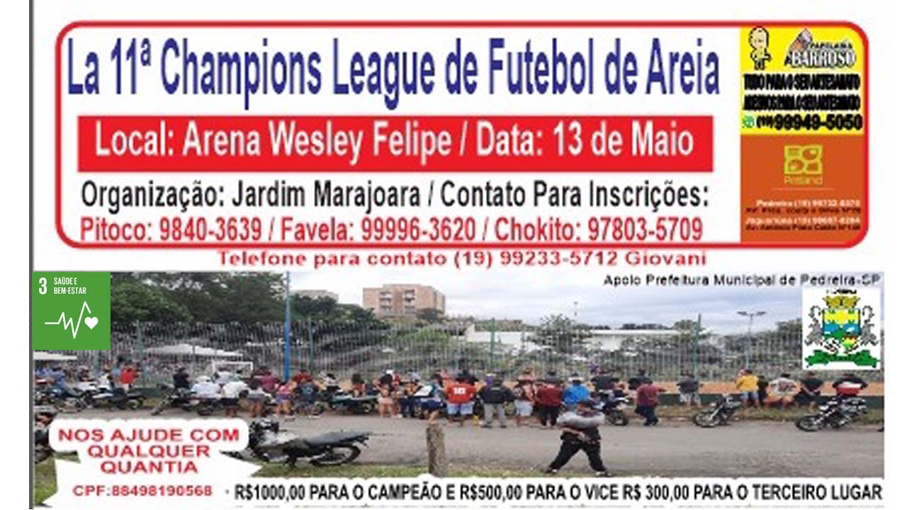 Esporte Pedreira - 11ª Champions League de Futebol de Areia 2023 - #1