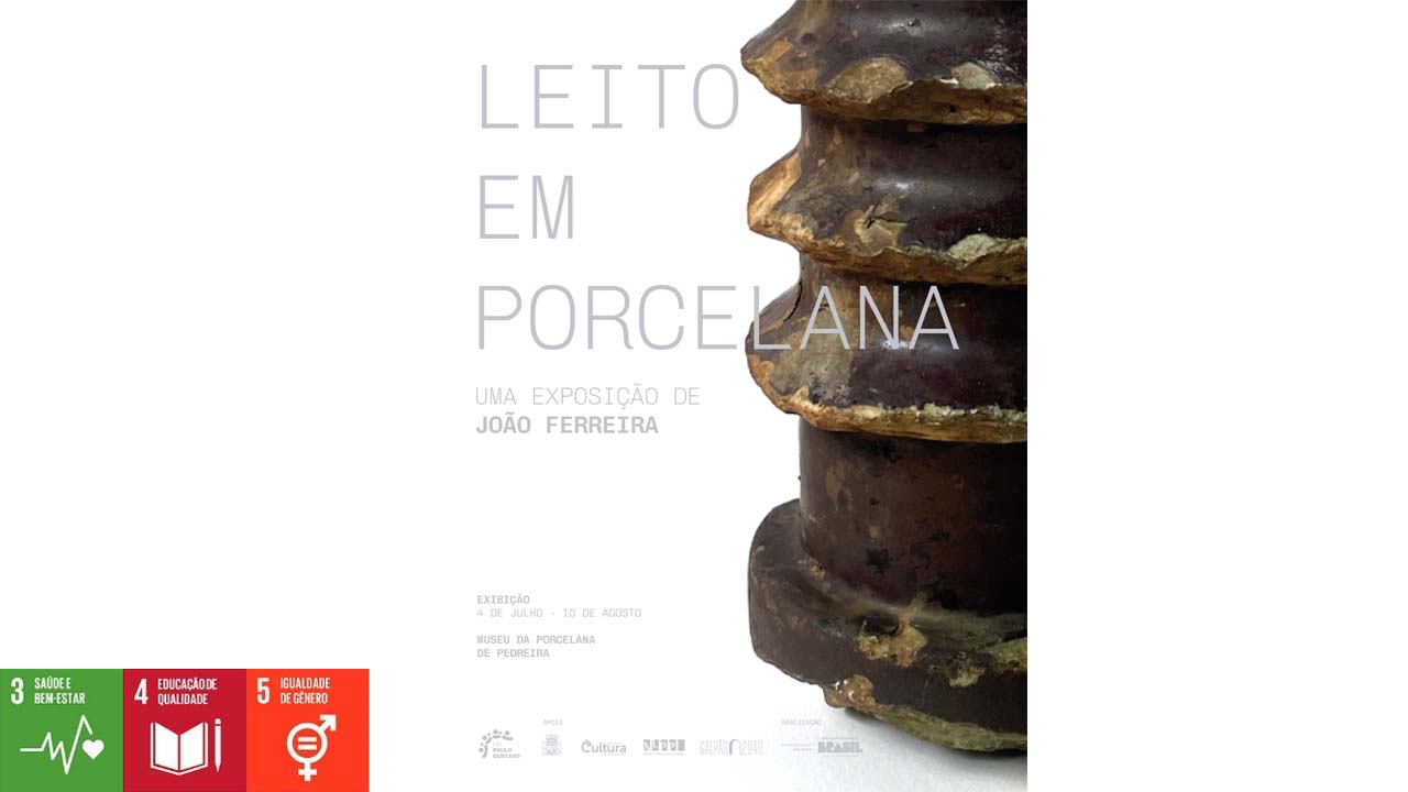 João Ferreira transforma resíduos industriais em arte na exposição “Leito em Porcelana” no Museu da Porcelana de Pedreira