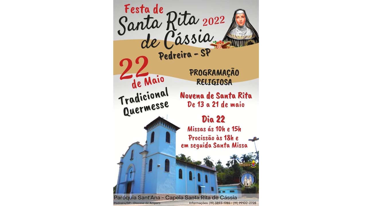 Tradicional Festa de Santa Rita de Cássia acontece no antigo bairro Nadir Figueiredo 