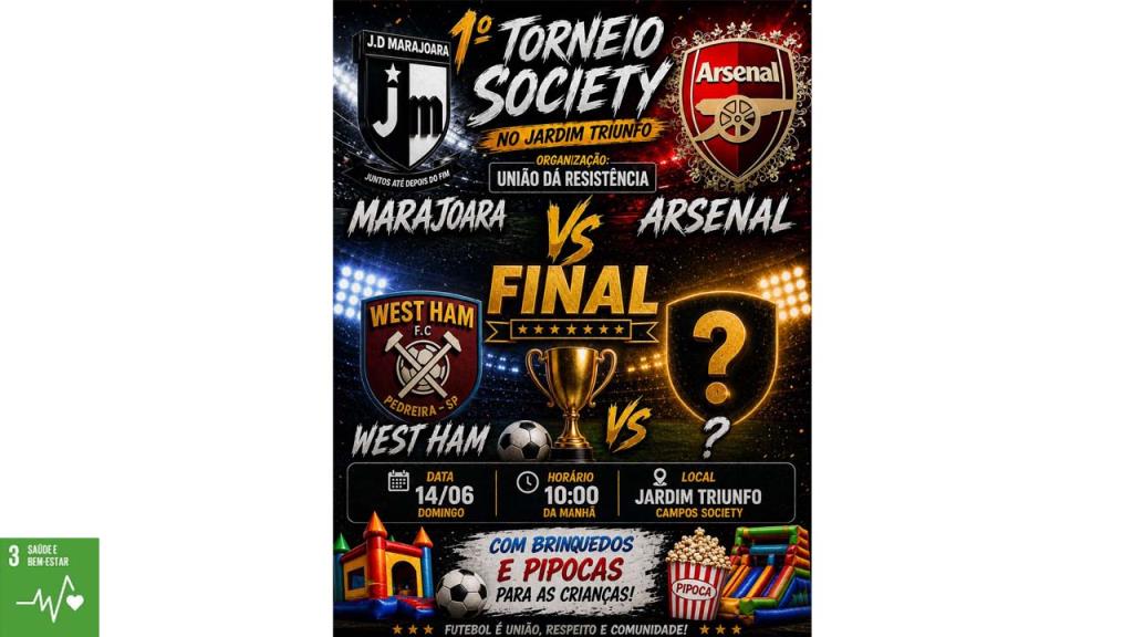 1º Torneio Society no Jardim Triunfo conhece seu Campeão neste domingo, 14 de junho