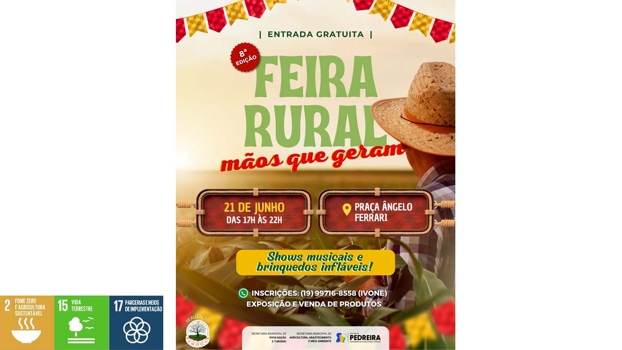Praça Ângelo Ferrari receberá a 8ª Feira Rural “Mãos que Geram”