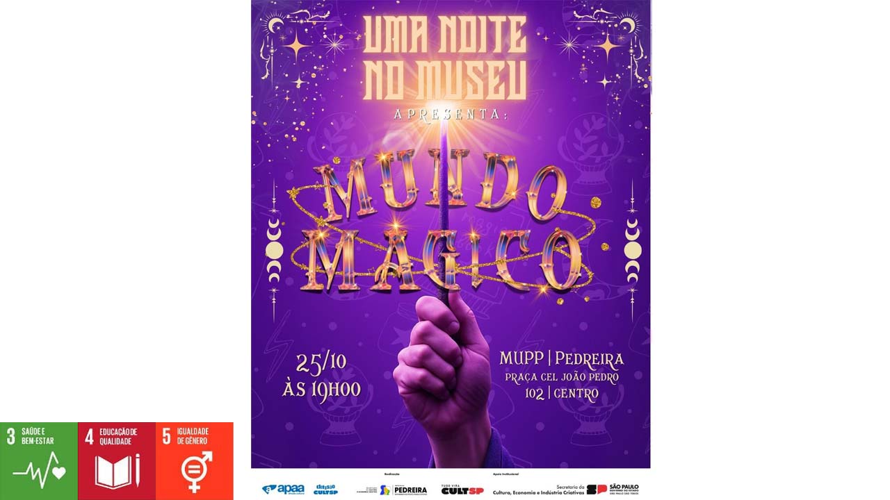 "Uma Noite no Museu – Mundo Mágico" acontece neste sábado, 25 de outubro