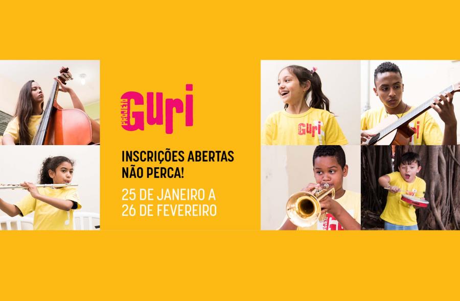O Projeto Guri (Sustenidos Organização Social de Cultura) está com matrículas abertas on-line para 2021 em Pedreira