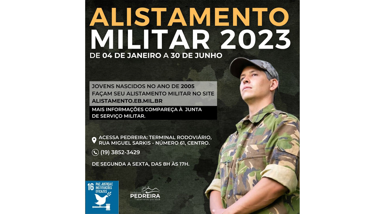 Prazo para realizar alistamento militar termina em 30 de junho