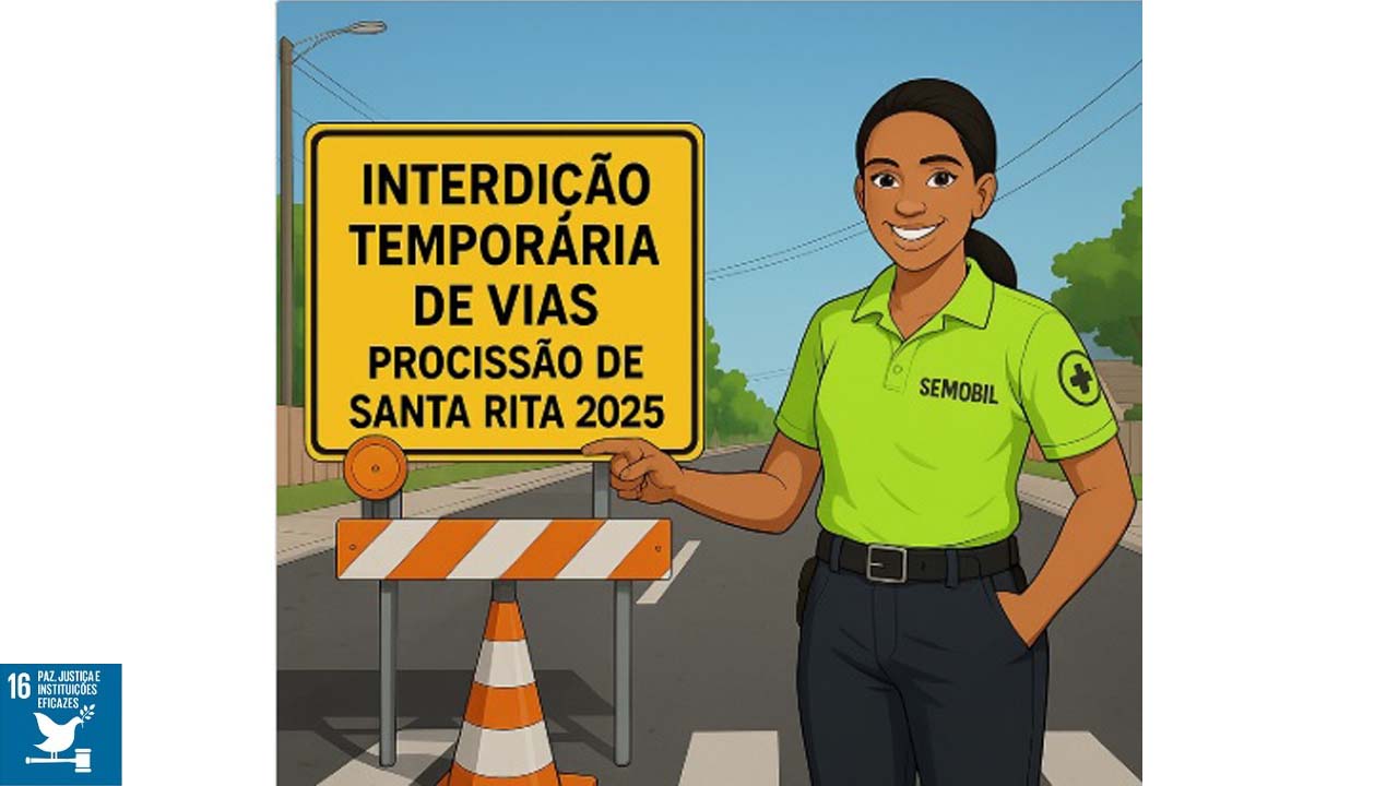 Ruas e Avenidas de Pedreira terão alterações no Trânsito de Veículos para a Procissão de Santa Rita de Cássia