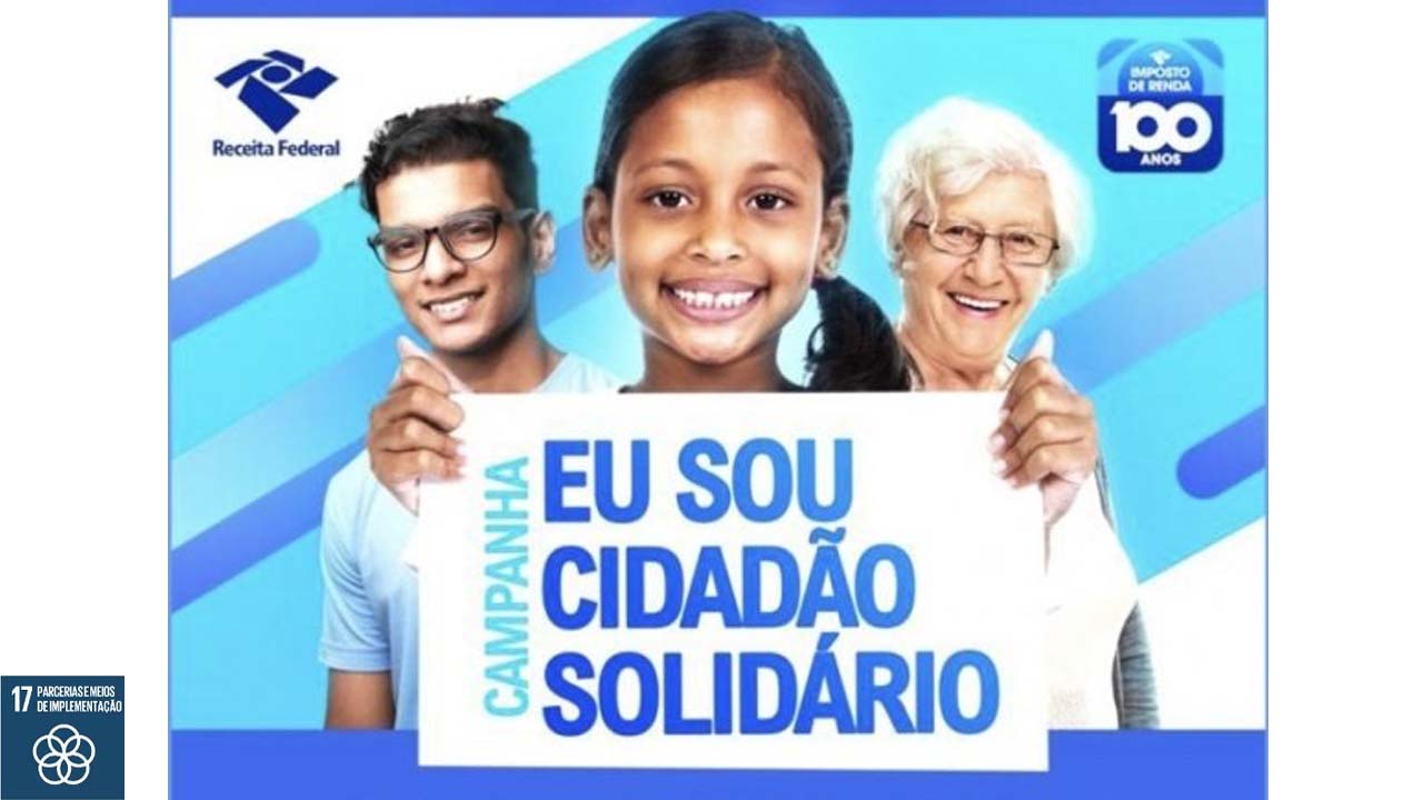 Receita Federal incentiva doações a projetos sociais e culturais com a Campanha “Eu Sou Cidadão Solidário”