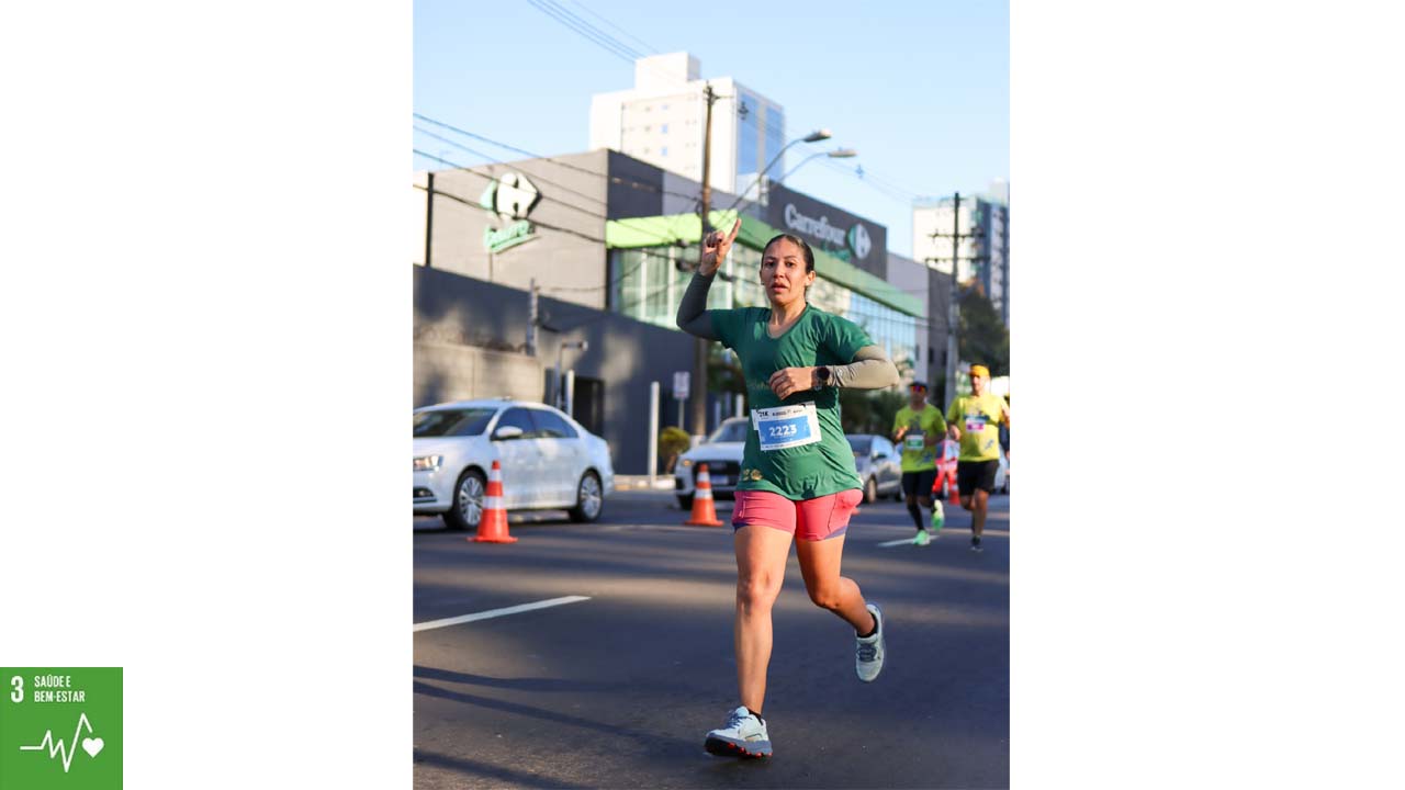 Atleta Tais Mari esteve disputando a 8ª Maratona de Campinas