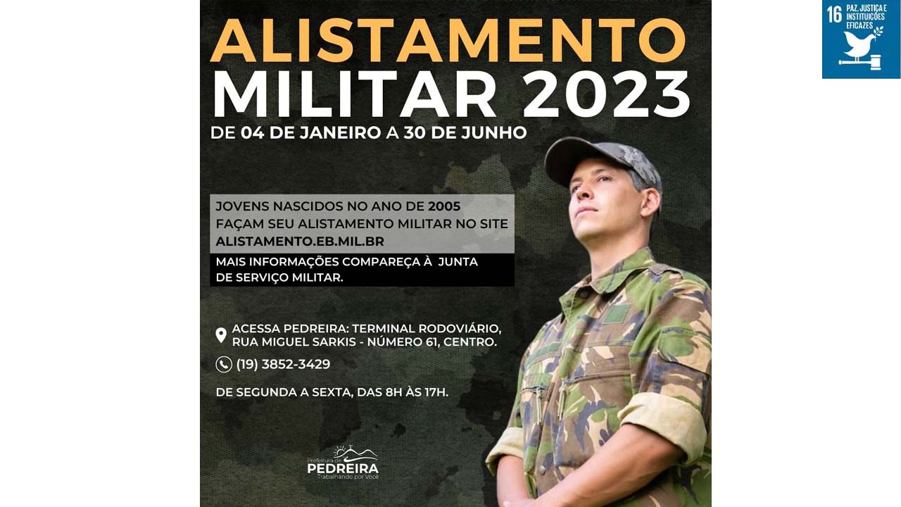 Prazo para alistamento militar vai até 30 de junho