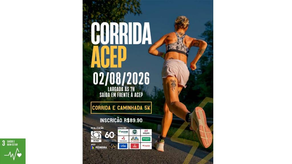 1ª Corrida ACEP será disputada neste domingo, 02 de agosto