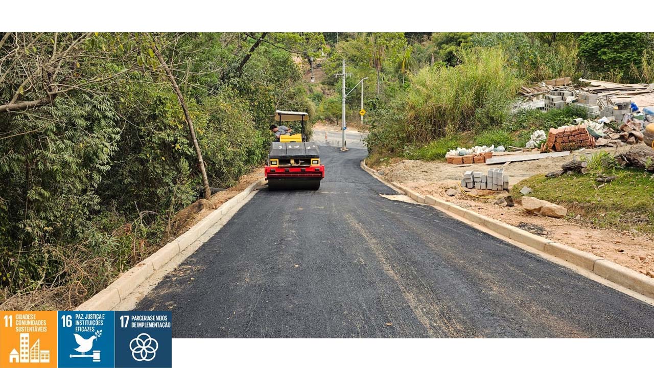 Administração Municipal realizoua Pavimentação Asfáltica da Rua Lauro Adabo no Jardim Santa Edwiges