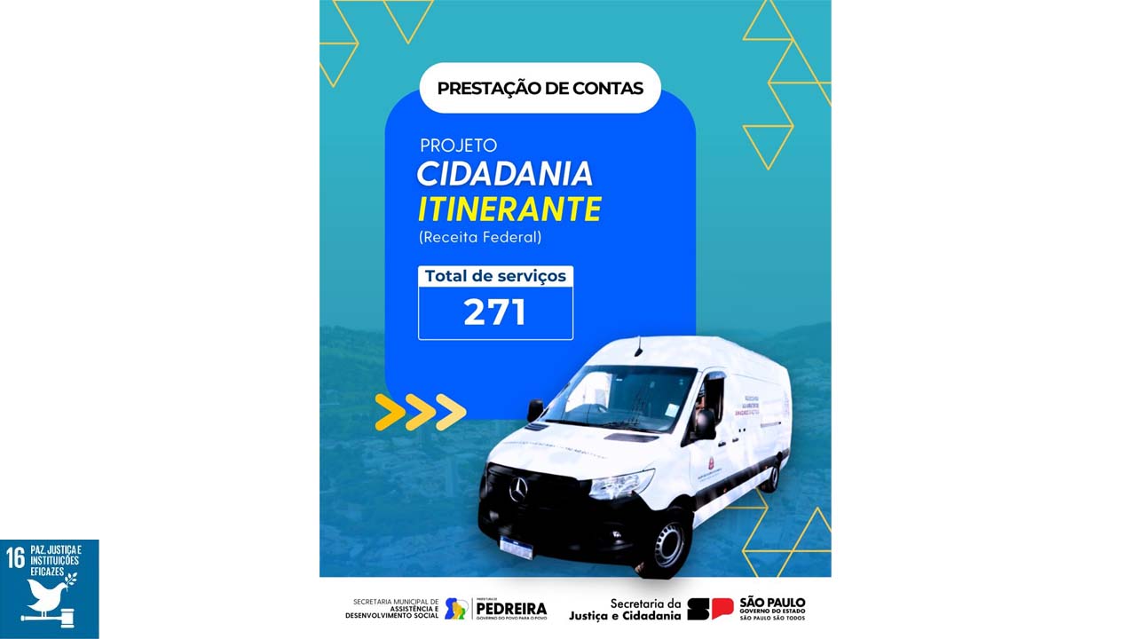 Projeto Cidadania Itinerante divulga balanço dos atendimentos realizados em Pedreira
