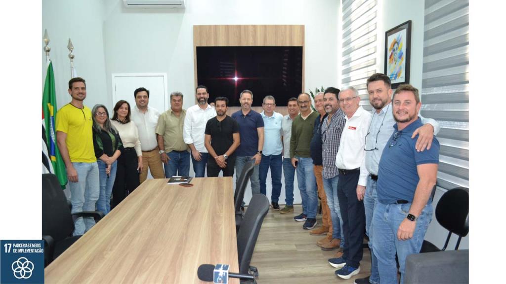 Prefeito Fábio Polidoro recebe a visita do Deputado Federal Saulo Pedroso e do representante da Secretaria Estadual da Habitação Rômulo Ripa
